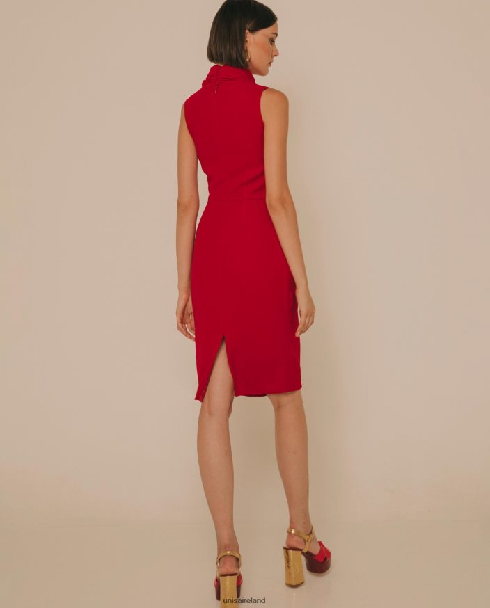 Fashion 80842D1256 Women Unisa Dress with an opening at the back