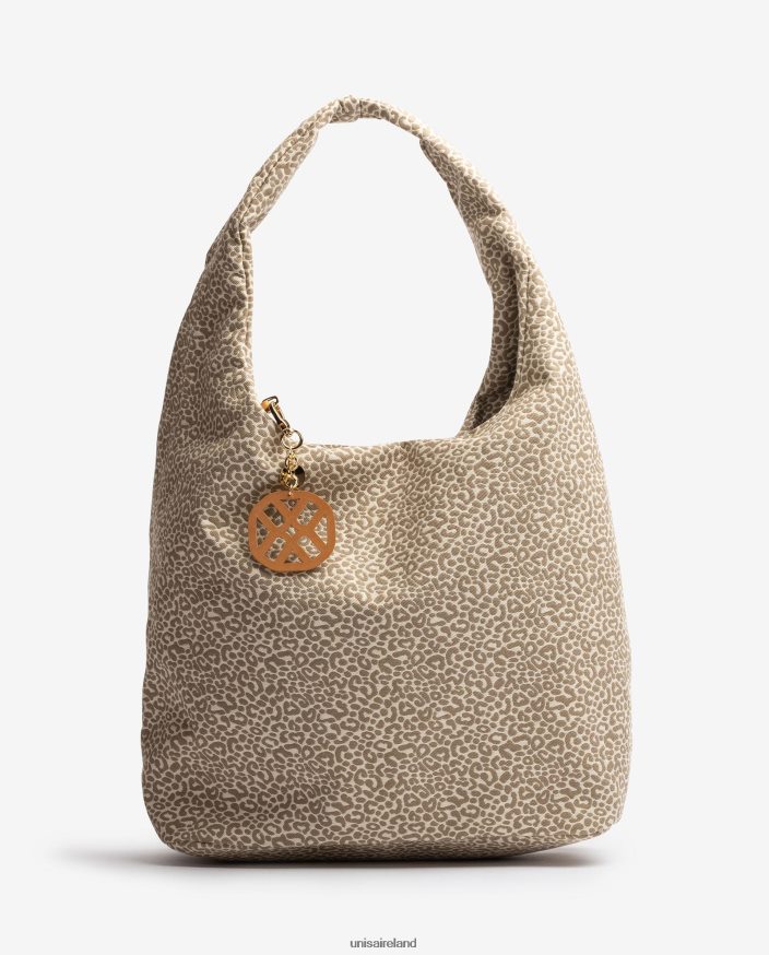 Brown 80842D1094 Women Unisa Recycled fabric handbag