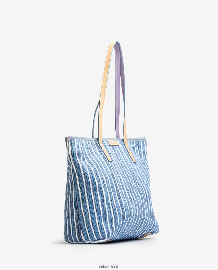 Blue 80842D1113 Women Unisa Shopping bag made with jarapa