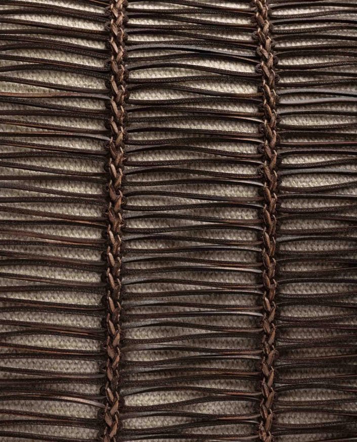 Brown 80842D1108 Women Unisa Large handbag made in fabric and leather