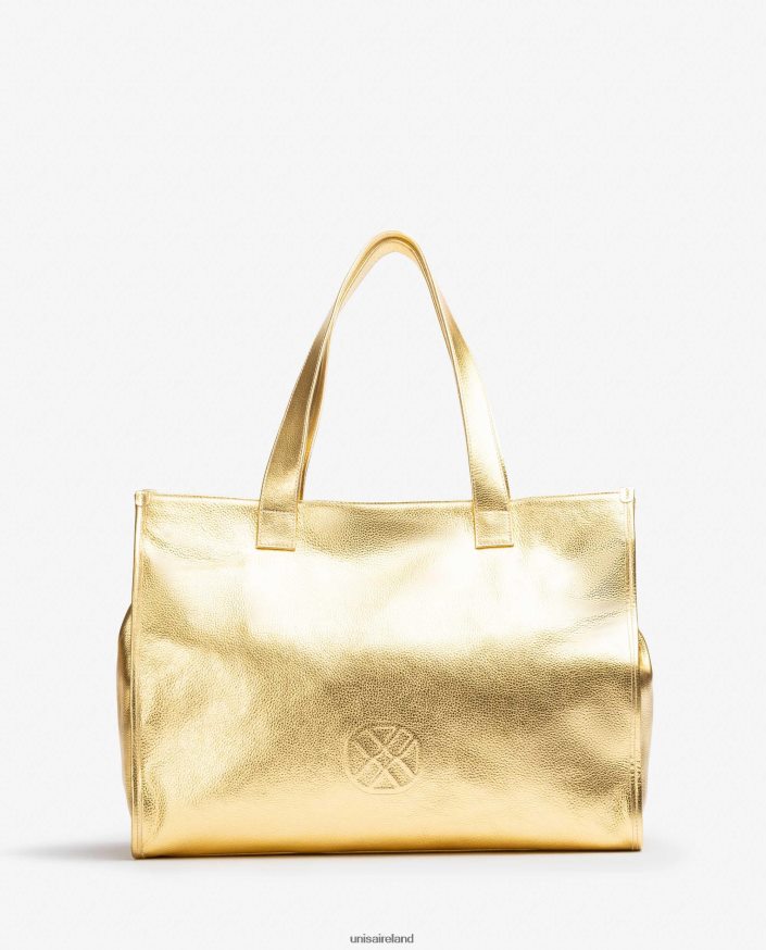 Fashion 80842D1122 Women Unisa Metallic effect leather tote bag