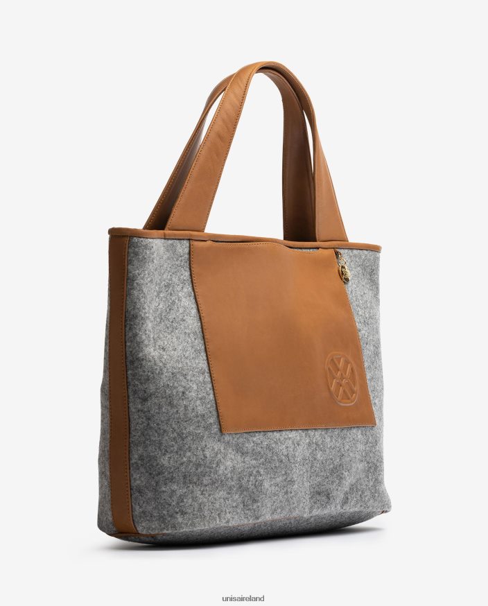 Grey 80842D1138 Women Unisa Shopper bag made from recycled fabric