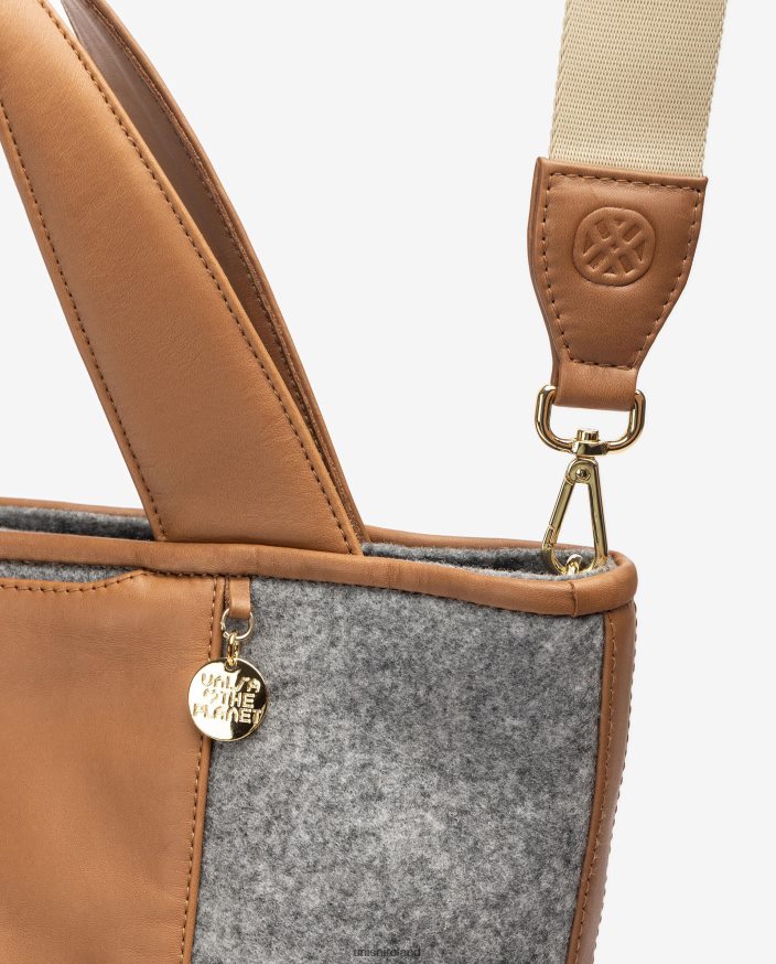 Grey 80842D1138 Women Unisa Shopper bag made from recycled fabric