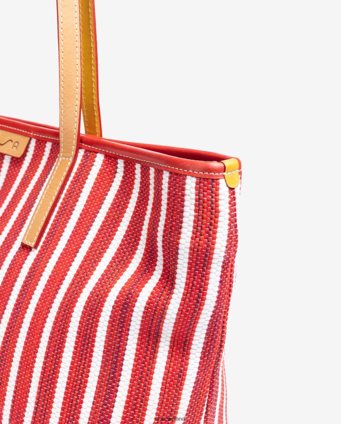 Red 80842D1115 Women Unisa Shopping bag made with jarapa