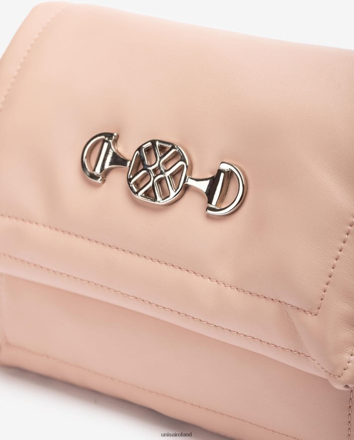 Pink 80842D1181 Women Unisa Quilted effect bag with a monogram