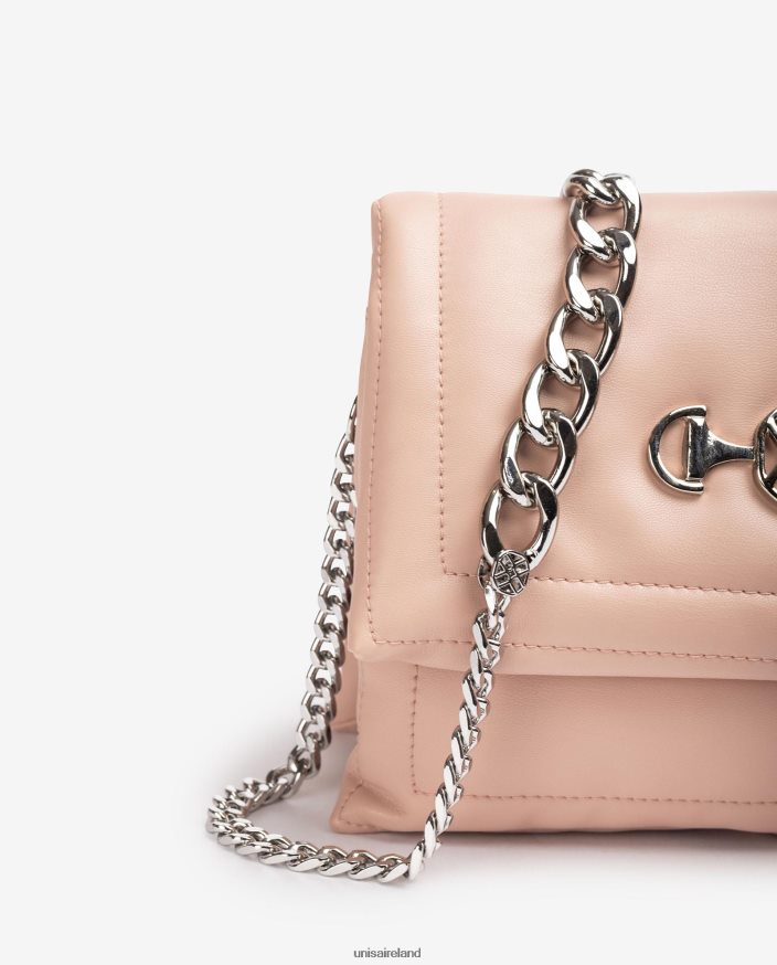 Pink 80842D1181 Women Unisa Quilted effect bag with a monogram