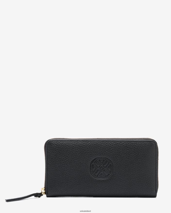 Black 80842D1231 Women Unisa Thin wallet monogram