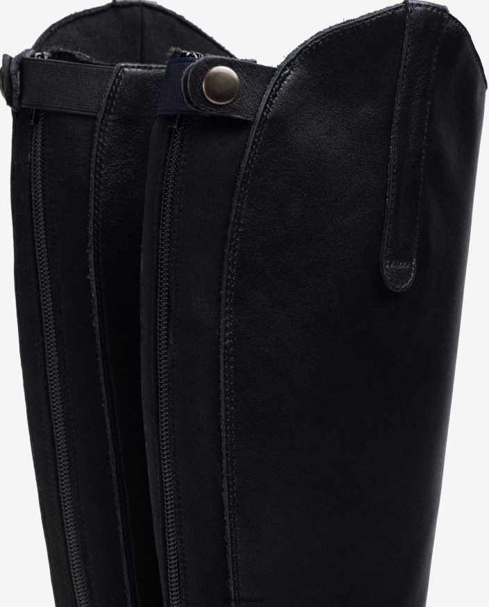 Black 80842D1021 Women Unisa Boot with a zip and gusset at the back