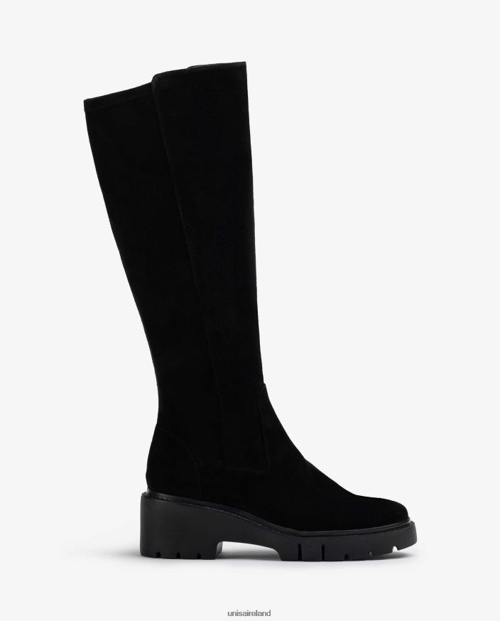 Black 80842D1062 Women Unisa Boots with inner zip