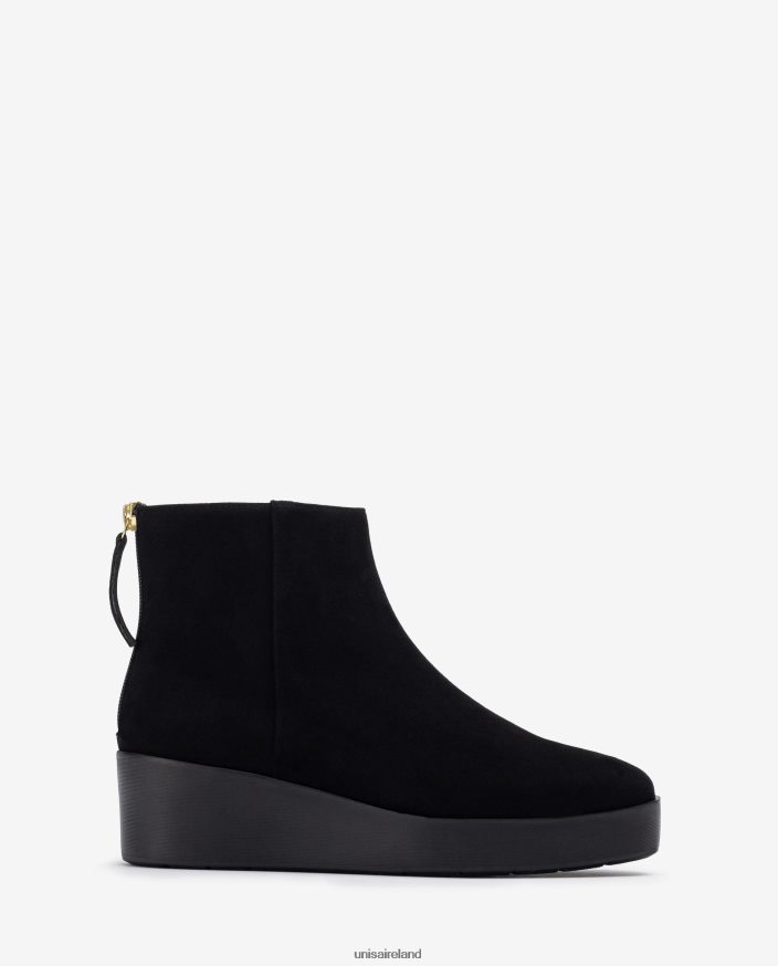 Black 80842D896 Women Unisa Ankle boot with a zip at the back