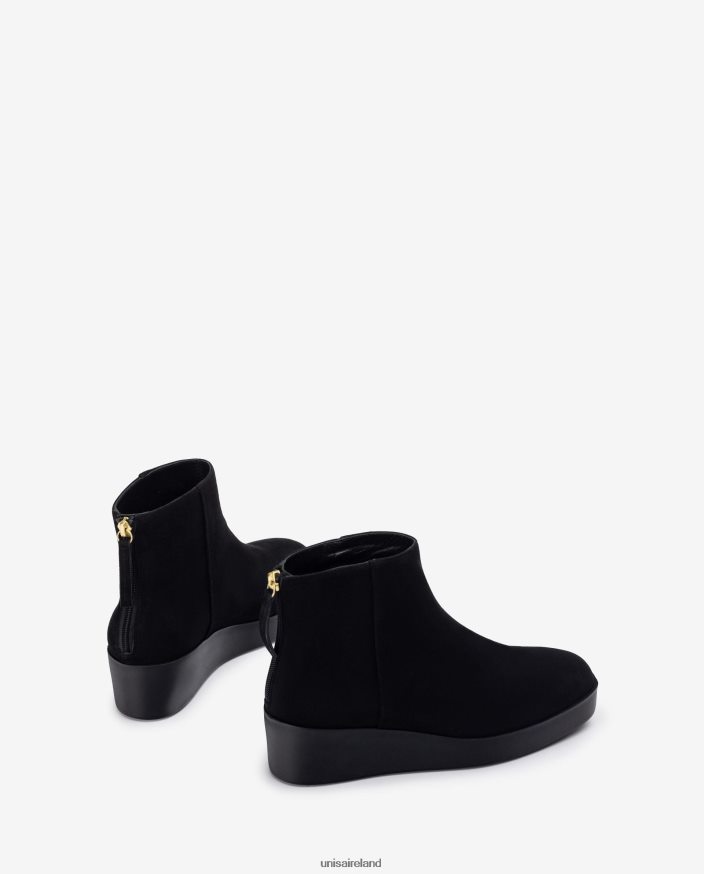 Black 80842D896 Women Unisa Ankle boot with a zip at the back