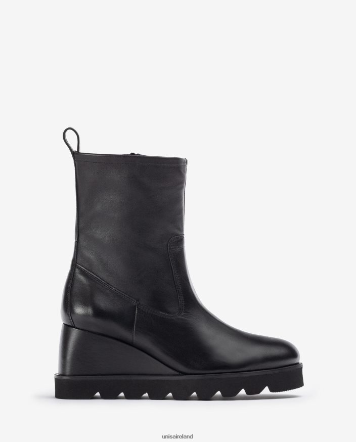 Black 80842D975 Women Unisa Ankle boot with a rubber sole