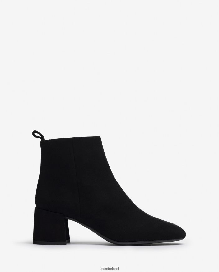 Black 80842D988 Women Unisa Ankle boot with a wide heel