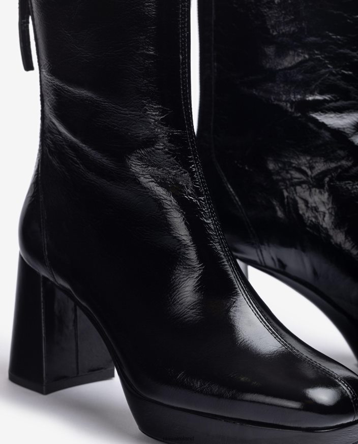 Black 80842D992 Women Unisa Ankle boot with a heel and a platform