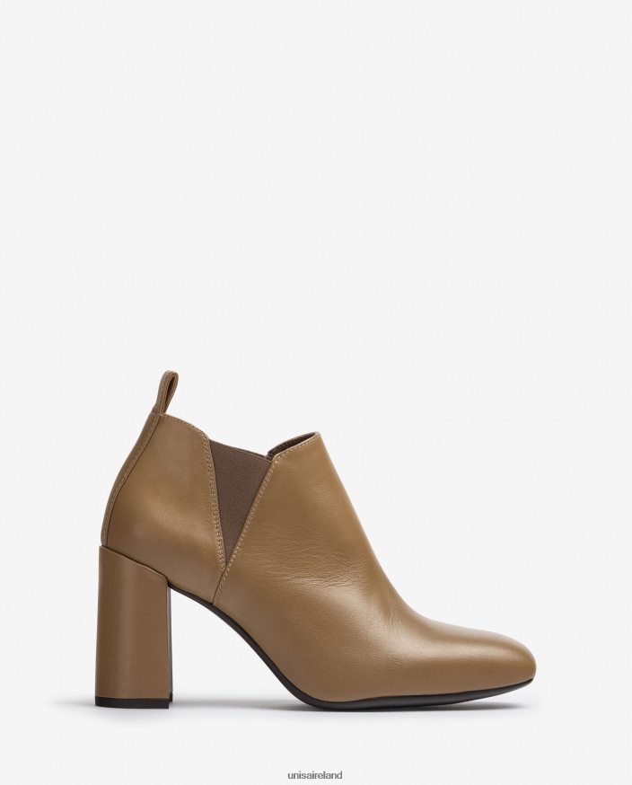 Brown 80842D1005 Women Unisa Ankle boot with side gussets