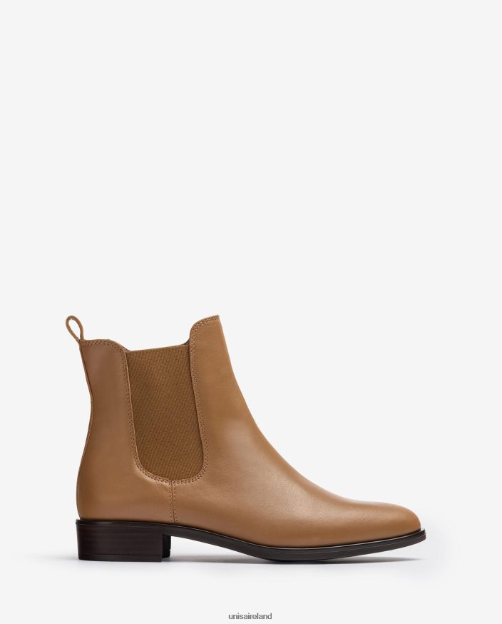 Brown 80842D881 Women Unisa Chelsea boot with zip