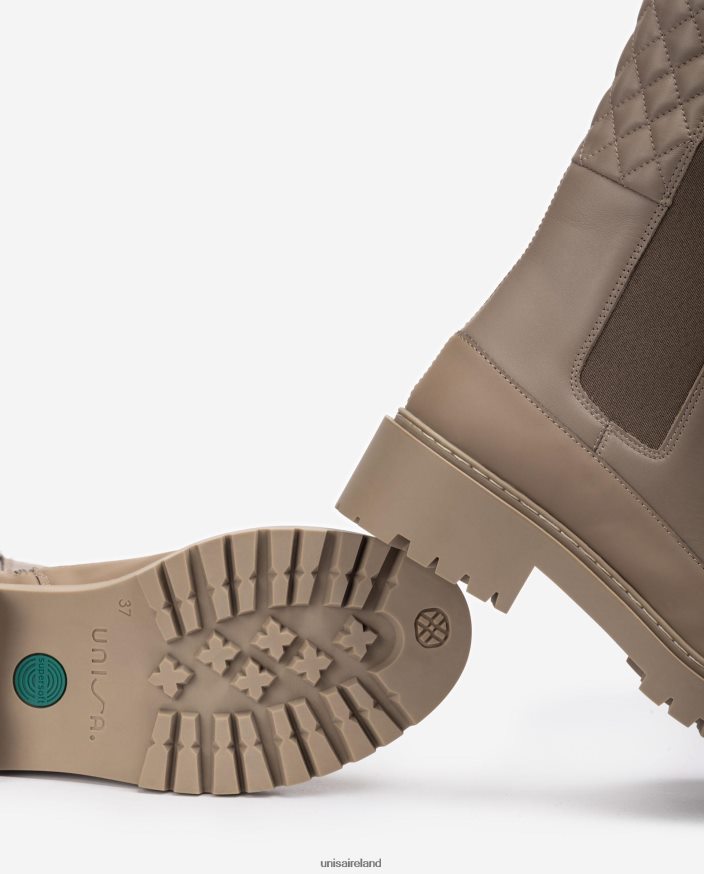 Brown 80842D917 Women Unisa Ankle boot with gusset and a track sole