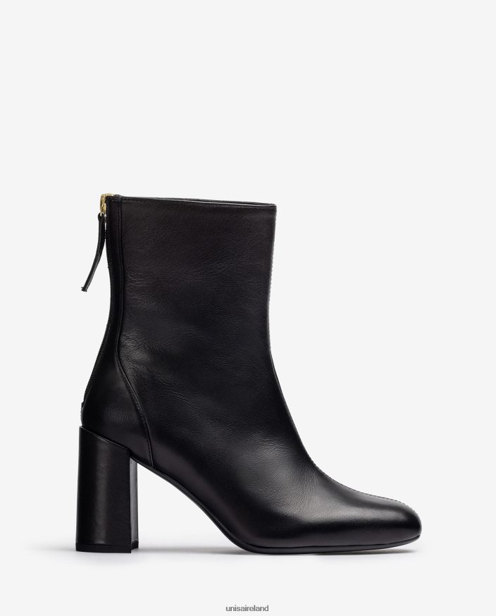 Fashion 80842D1006 Women Unisa Square toe ankle boot with a centre seam