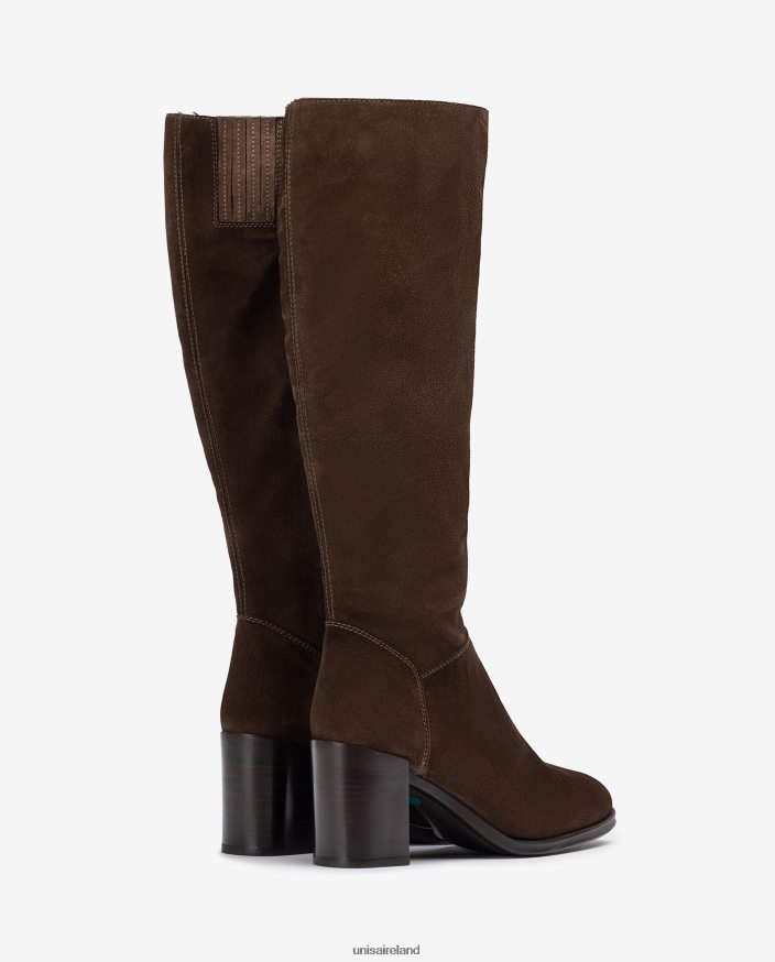Fashion 80842D1056 Women Unisa High leg boot with a zip on the inside
