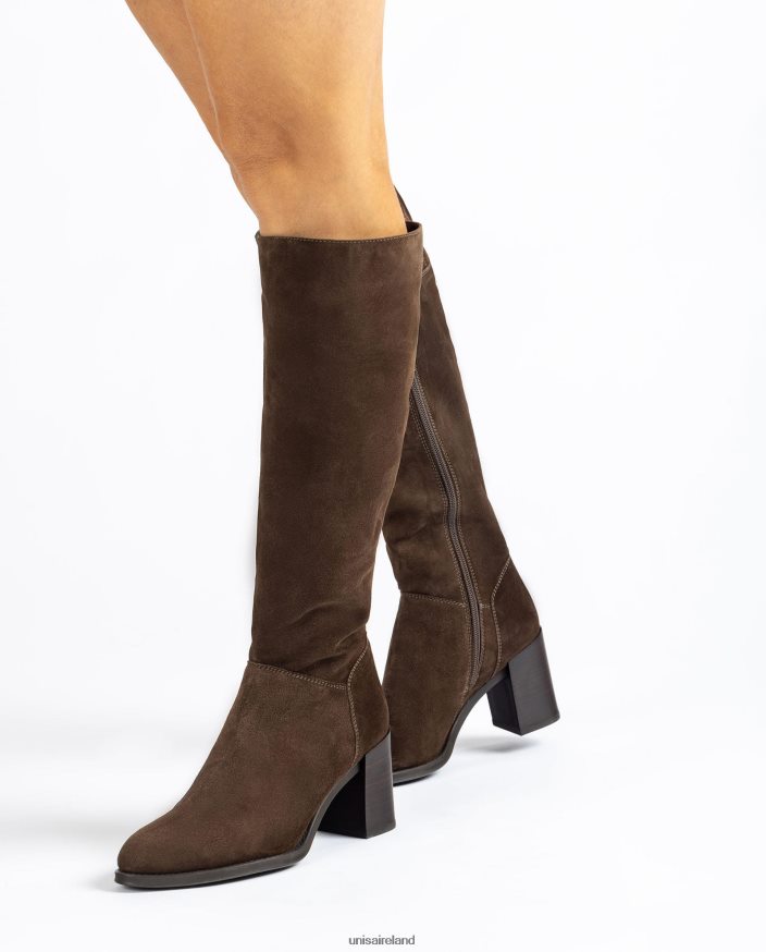Fashion 80842D1056 Women Unisa High leg boot with a zip on the inside