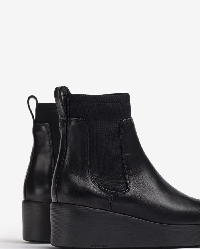 Fashion 80842D897 Women Unisa Ankle boot with a zip at the back