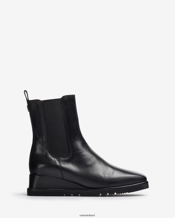 Fashion 80842D914 Women Unisa Ankle boot with a wedge and side gusset