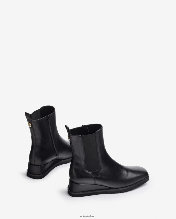 Fashion 80842D914 Women Unisa Ankle boot with a wedge and side gusset