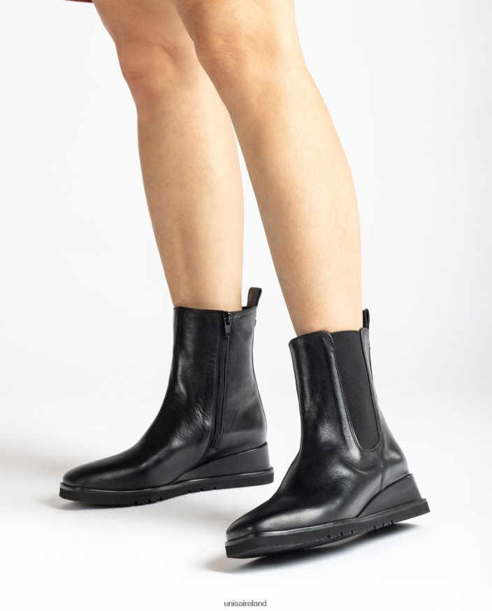 Fashion 80842D914 Women Unisa Ankle boot with a wedge and side gusset