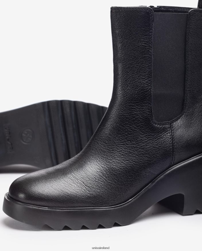 Fashion 80842D984 Women Unisa Ankle boot with side gussets and a zip