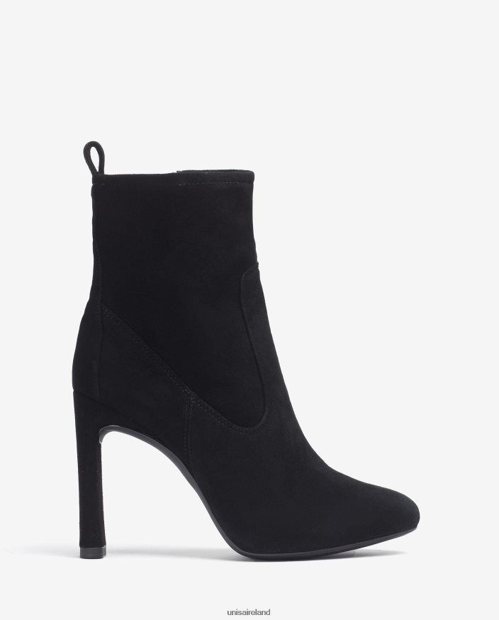 Fashion 80842D999 Kids Unisa Suede ankle boots with heel and inner platform