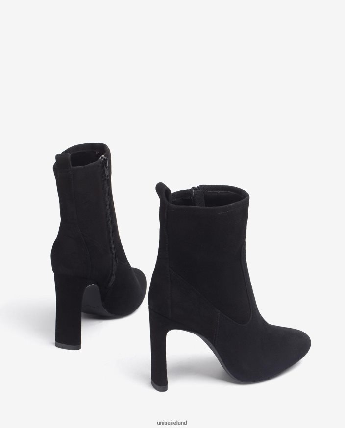 Fashion 80842D999 Kids Unisa Suede ankle boots with heel and inner platform