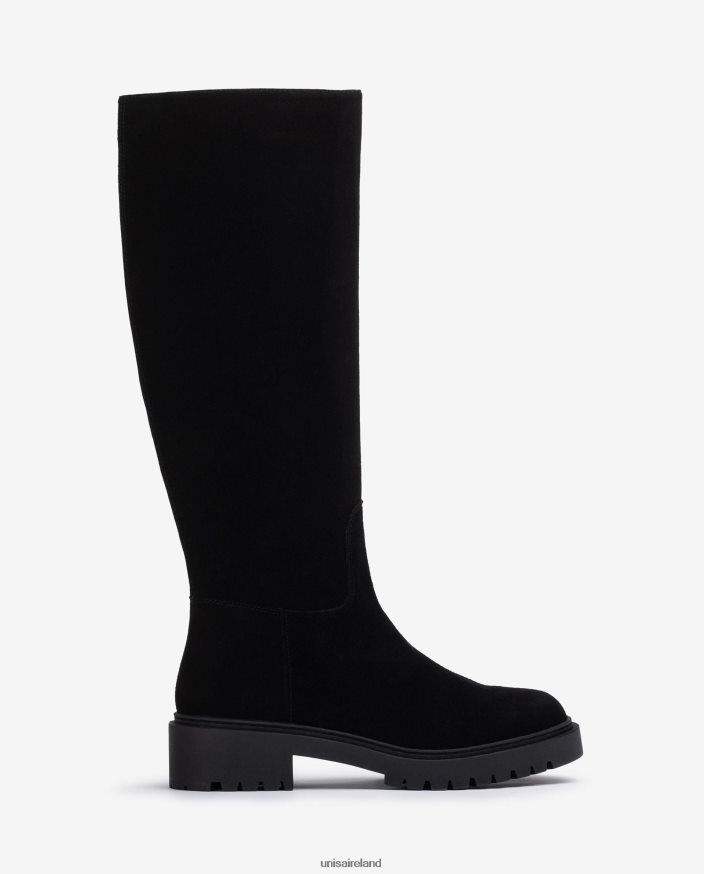 Graceful 80842D1064 Kids Unisa Suede boot with track sole