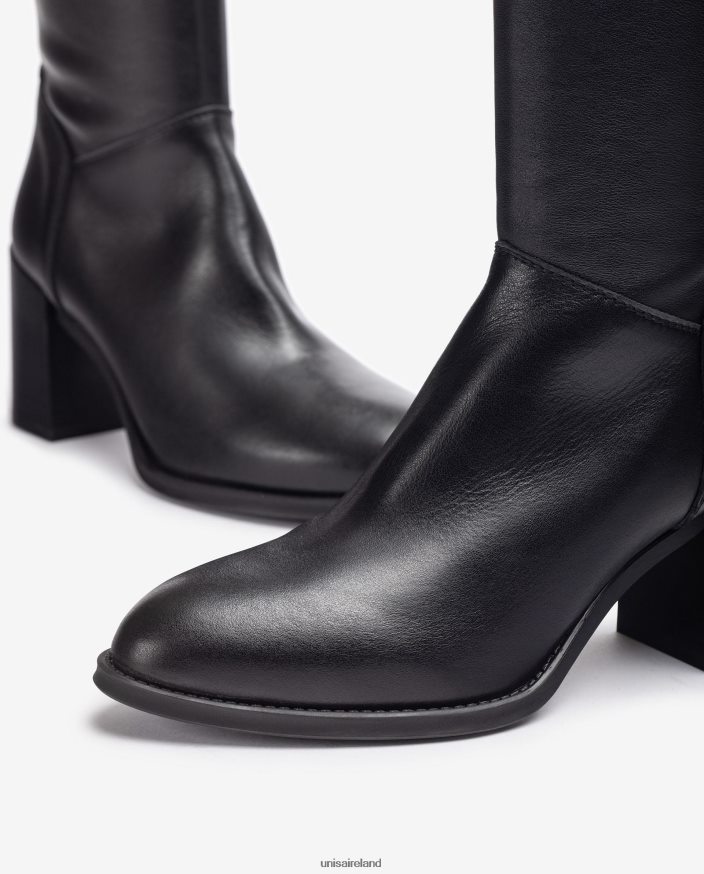 Graceful 80842D1080 Women Unisa High leg boot with a zip on the inside