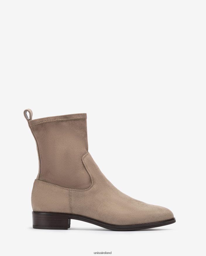 Graceful 80842D883 Women Unisa Plain ankle boot with an stretch fabric quarter top line