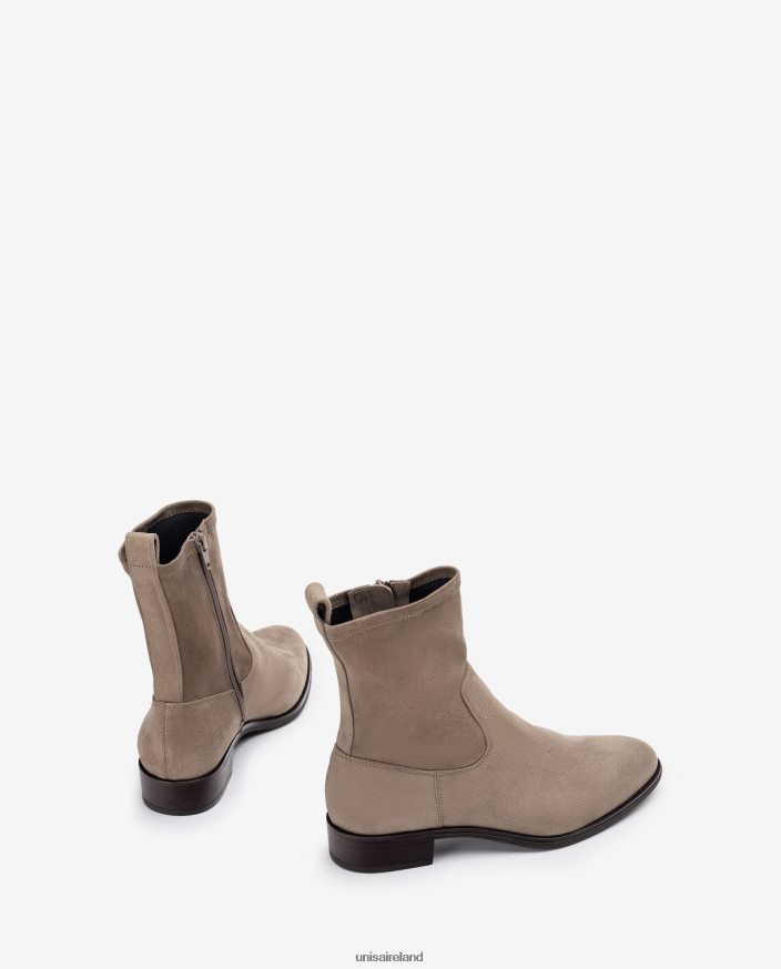 Graceful 80842D883 Women Unisa Plain ankle boot with an stretch fabric quarter top line