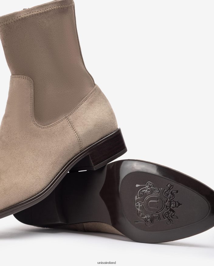 Graceful 80842D883 Women Unisa Plain ankle boot with an stretch fabric quarter top line