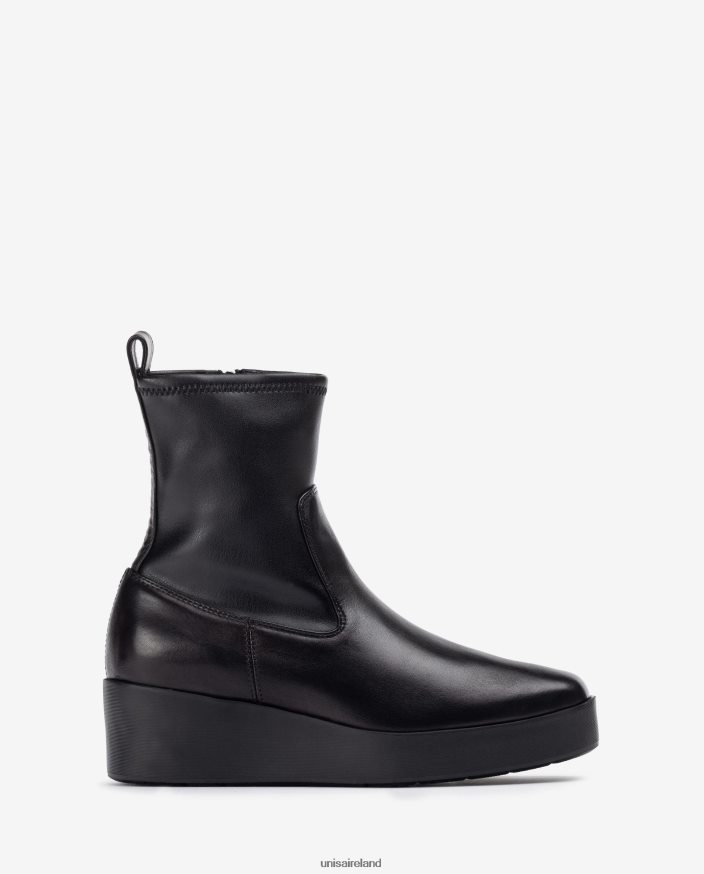 Graceful 80842D902 Women Unisa SuperLight ankle boot with a stretch fabric quarter top line