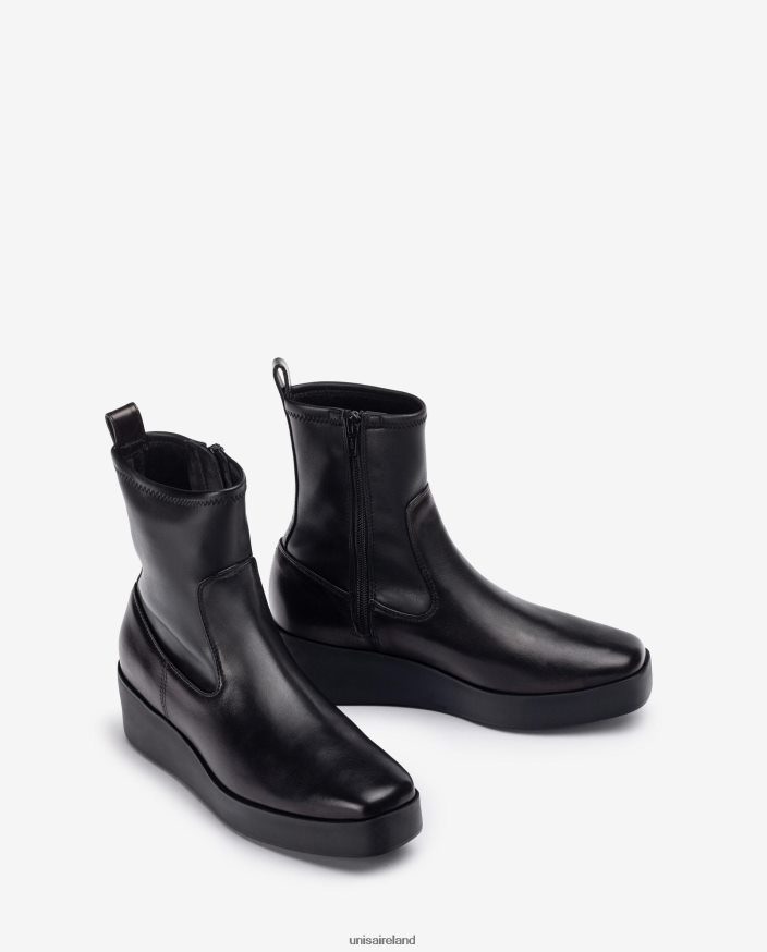 Graceful 80842D902 Women Unisa SuperLight ankle boot with a stretch fabric quarter top line