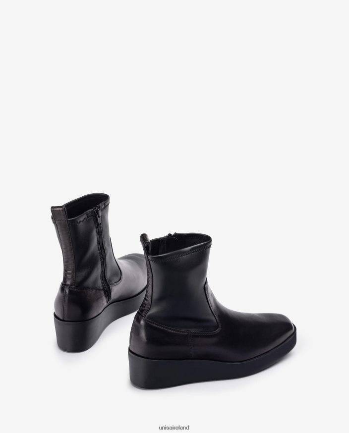 Graceful 80842D902 Women Unisa SuperLight ankle boot with a stretch fabric quarter top line