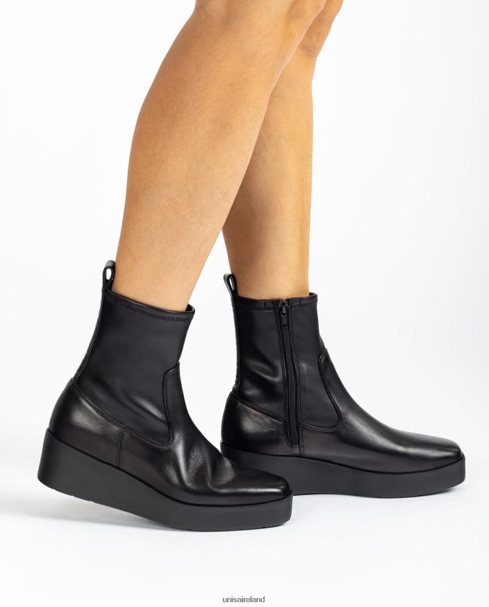 Graceful 80842D902 Women Unisa SuperLight ankle boot with a stretch fabric quarter top line