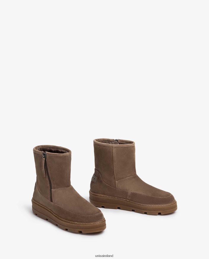 Graceful 80842D905 Kids Unisa Suede ankle boots with soft fur lining