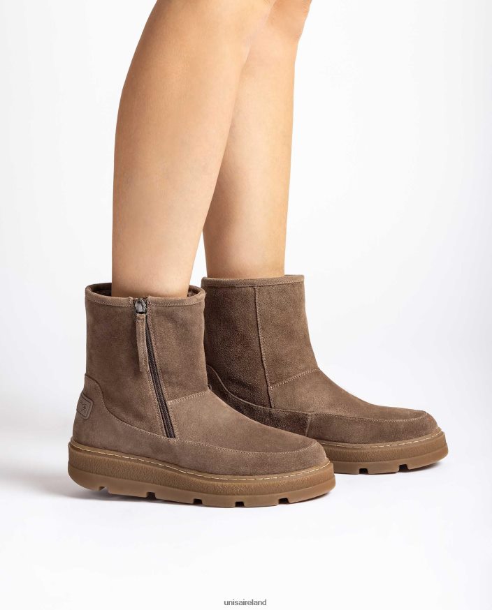 Graceful 80842D905 Kids Unisa Suede ankle boots with soft fur lining