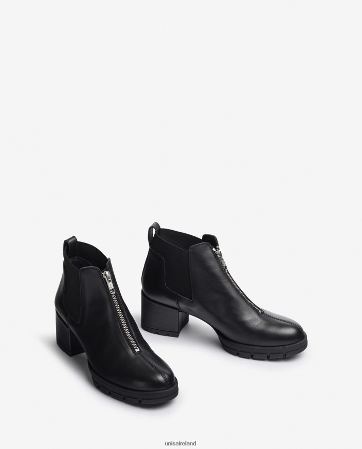 Graceful 80842D941 Women Unisa Ankle boot with a zip and side gussets