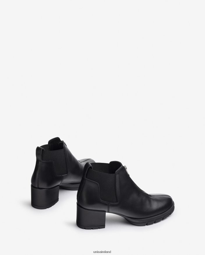 Graceful 80842D941 Women Unisa Ankle boot with a zip and side gussets