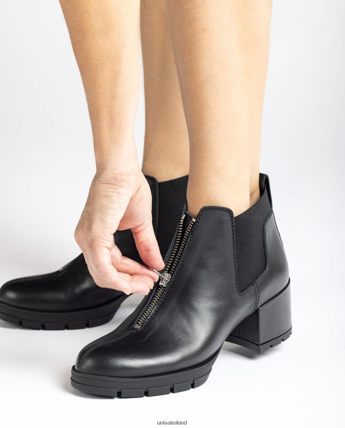 Graceful 80842D941 Women Unisa Ankle boot with a zip and side gussets