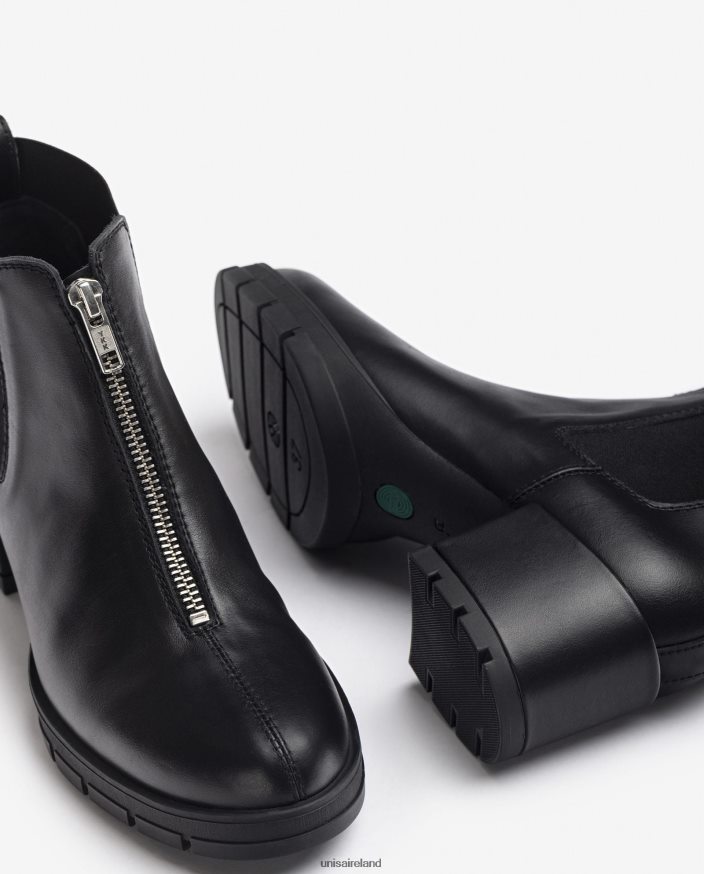 Graceful 80842D941 Women Unisa Ankle boot with a zip and side gussets