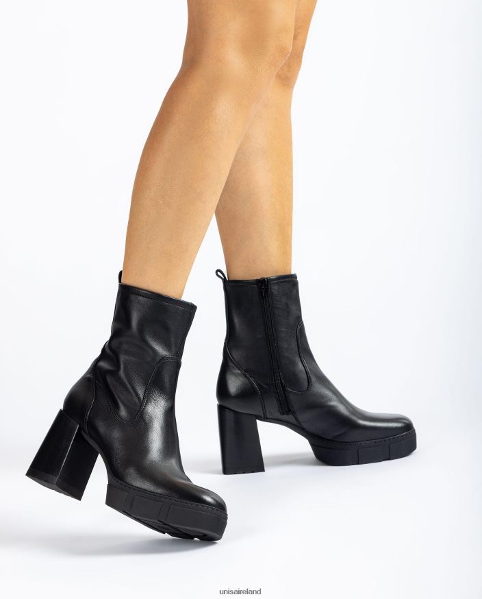 Graceful 80842D952 Women Unisa Ankle boot with a heel and a track platform
