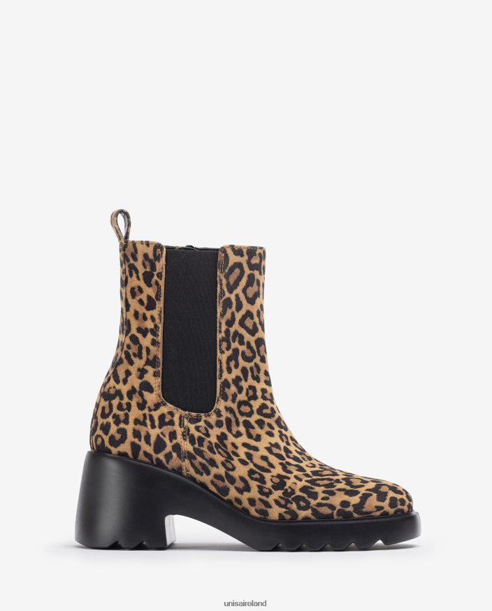 Graceful 80842D985 Women Unisa Ankle boot with side gussets and a zip