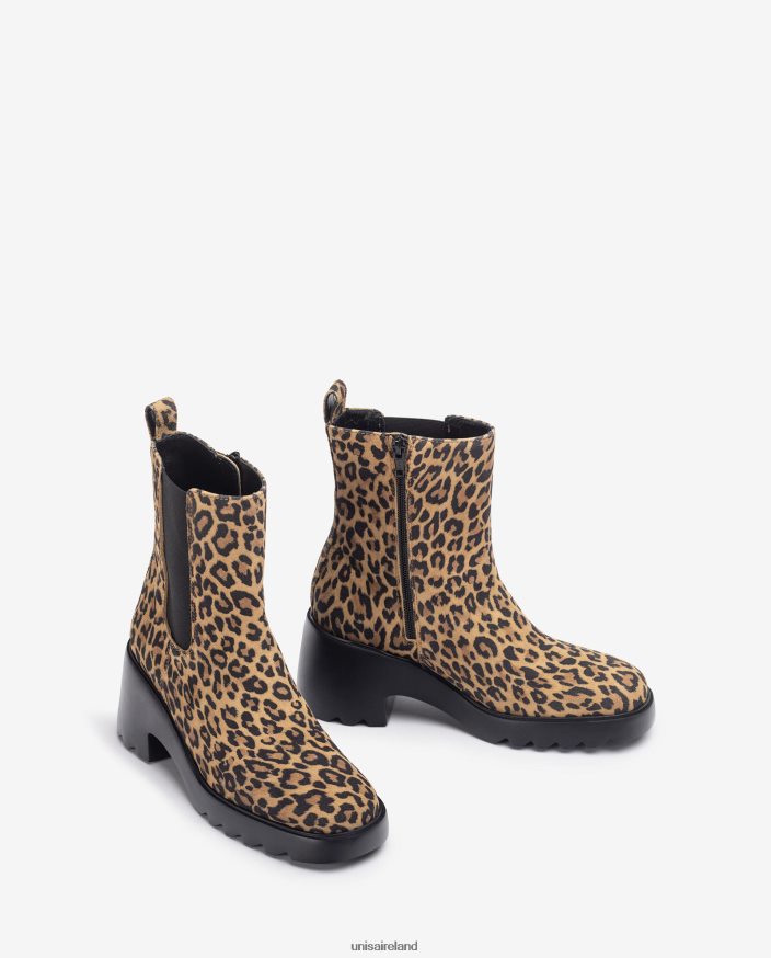 Graceful 80842D985 Women Unisa Ankle boot with side gussets and a zip