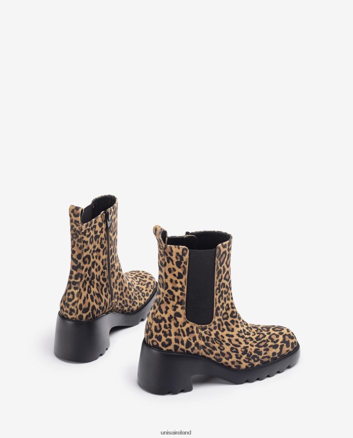 Graceful 80842D985 Women Unisa Ankle boot with side gussets and a zip